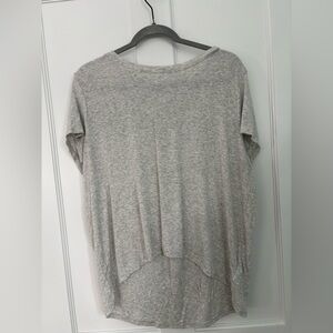 Athleta Light Gray Short Sleeve Tee - Like New!